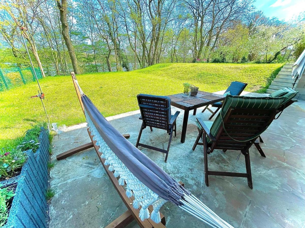 100M2 Fewo Im Haus Am See Mit Garten Bei Potsdam Schwielowsee Eksteriør bilde